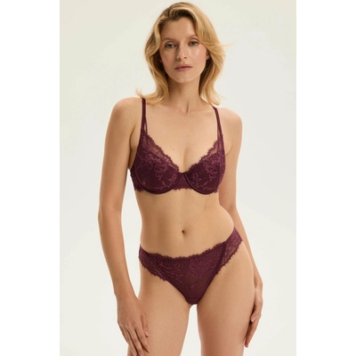 Esotiq Nohavičky Cloe Hnedo červená