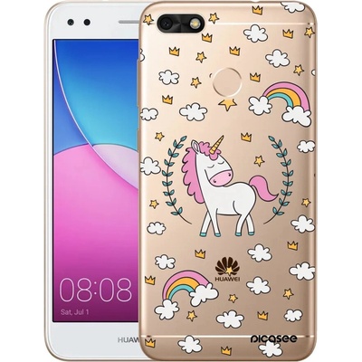 Picasee silikónový prehľadný obal pre Huawei P9 Lite Mini - Unicorn hviezdne nebo