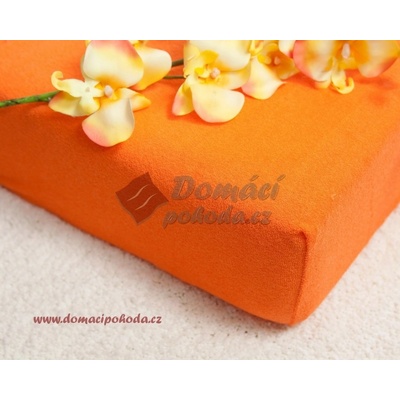 Smolka froté prostěradlo oranžové 200x220