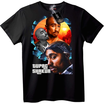 NOONEBRAND Тениска на Tupac Shakur - 2XL, Black