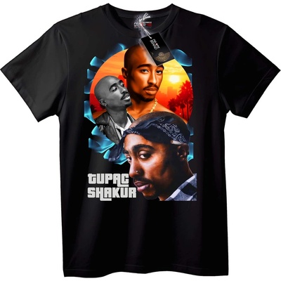 NOONEBRAND Тениска на Tupac Shakur - 2XL, Black