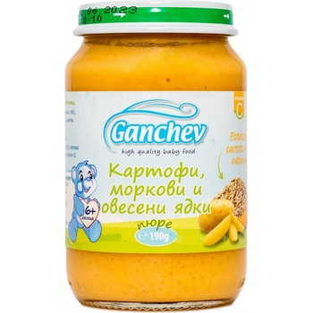 Ганчев пюре картофи и моркови совесени ядки -190 г