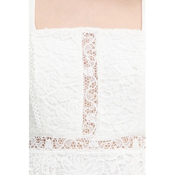 Morgan Рокля Morgan в бяло среднодълга с кройка по тялото ROVIDA (ROVIDA)