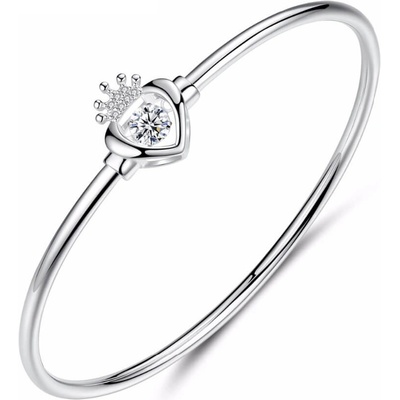 Silenti Jewelry Сребърна гривна "Сърце