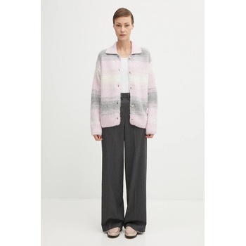 MM6 Maison Margiela Панталон с вълна MM6 Maison Margiela в сиво със стандартна кройка, с висока талия S52KA0538. S47848.860M (S52KA0538.S47848.860M)