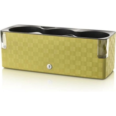 Plastkon Cobble Trio samozavlažovací kvetináč 39,7x14x14 cm Zelená