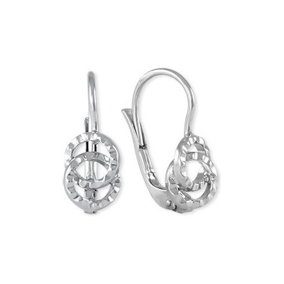 Soliter Módne brúsené strieborné náušnice 431 001 00561 04