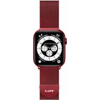 LAUT Steel Loop pásek na Apple Watch 42/44 mm červený LAUT-AWL-ST-R