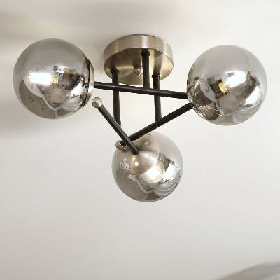 - Прикрепен полилей MALIVA 3xE14/15W/230V матов хром/димчато (BG2435)