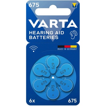 VARTA Батерии за слухов апарат Varta 675-BLI-6 (675)
