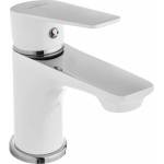 INVENA Смесител за умивалник Invena Dokos хром-бял (BU-19-002-V)