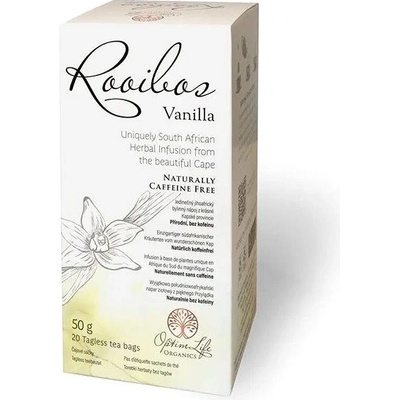 OptimLife Organics Čaj Rooibos s Vanilkou 20 x 2,5 g