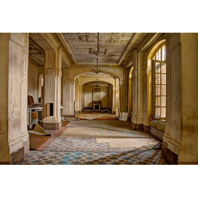 DIMEX ART Флизелинов фототапет камина със стара стена 375 x 250 см