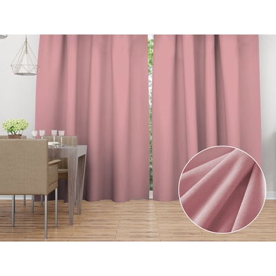 Biante Zamatový záves Velvet Prémium SVP-033 Staroružový - šírka 135 cm 135x220 cm