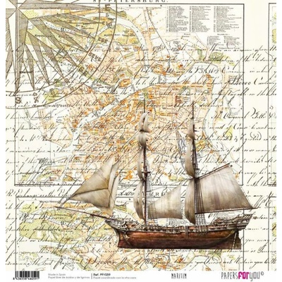 Scrapbookový papír MOŘE