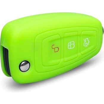 Klíčenka Ochranné silikonové pouzdro na klíč pro Ford s vystřelovacím klíčem barva zelená