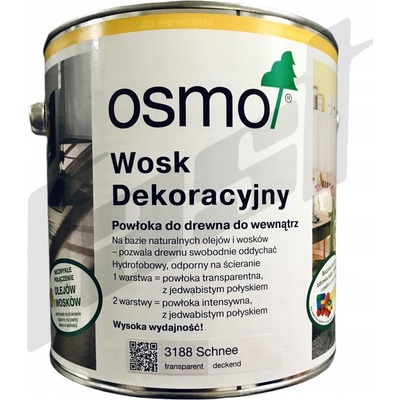 Osmo 3188 Dekorační vosk intezivní 0,75 l Sníh – Hledejceny.cz