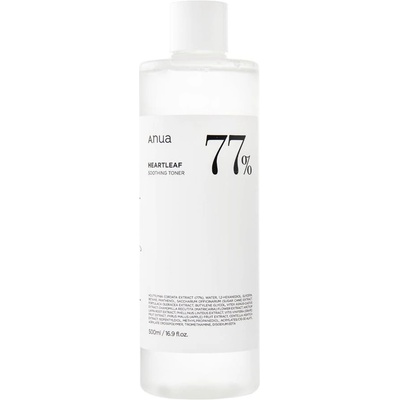 Anua Heartleaf 77% Soothing Toner JUMBO SIZE - Успокояващ тоник за лице 500мл