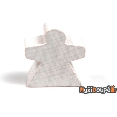Myší Doupě Meeple Dáma Dřevěné figurky 10ks Barva: Bílá