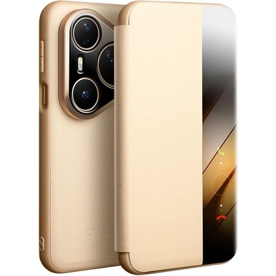 Qialino Активен Калъф за Huawei Pura 80 Ultra, Qialino Smart Book Case, Златист (5966011715002)