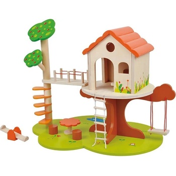 Image 1 of Lelin Toys Детска дървена къща на дърво