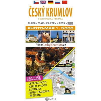 Český Krumlov plán mesta 1: 5000