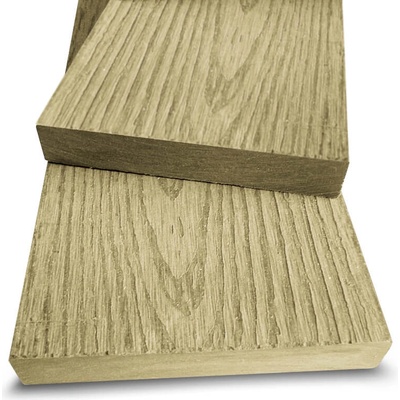 Dřevoplast WPC 3D plotovka 100x13 mm, hladká, rovná, champagne barva:: champagne, Délka v mm: 1000 mm