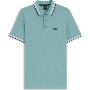 Boss Блуза с яка Boss Mens BOSS GREEN Paddy Polo Shirt with Contrast Tipping - Aqua 445