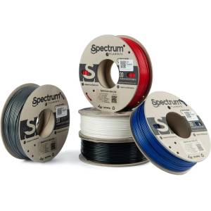 Spectrum 80749 3D нишка, ASA 275, 1, 75mm, 5x250g, Бял, Черен, Сребрист, Син, Червен (Mix Polar white, Deep black, Silver star, Navy Blue, Bloody red) (80749)