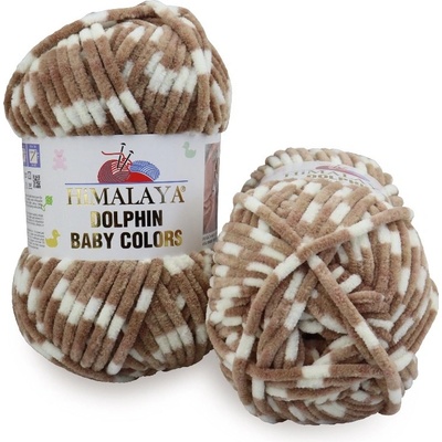 Himalaya příze Dolphin Baby Colors 80437 smetanová, jemná hnědá