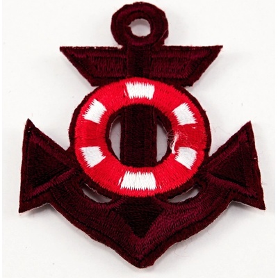 Nažehľovacia záplata - kotva - rozmer 6 cm x 5,7 cm