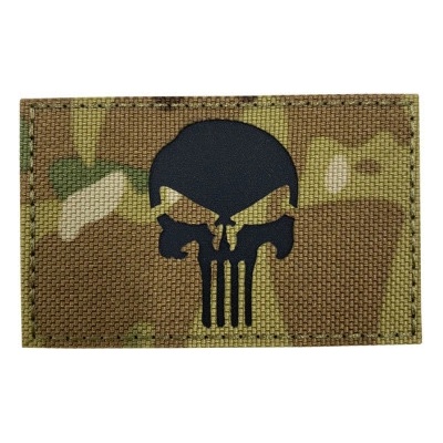 ARMED PATCHES Nášivka reflexní Punisher, Multicam – Zboží Dáma