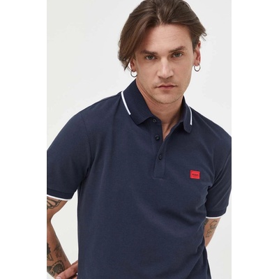 HUGO Памучна тениска с яка HUGO Deresino232 (50490775)