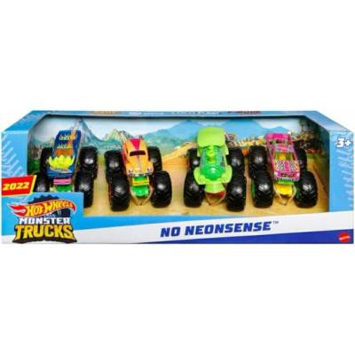 Mattel Hot Weels Monster Trucks No Neonsense 4 pack