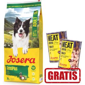 Josera SensiPlus 12, 5 кг + 2 х 400 г БЕЗПЛАТНО