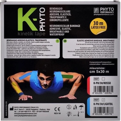 Bio Sport K-phyto kinetik Tape světle modrá 5 cm x 30m