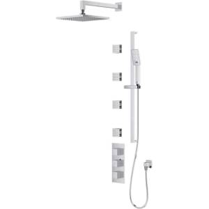 Omnires Fresh - Душ комплект със скрит термостат, с тяло, 3 струи, 25x25 см, хром SYSFR12XCR (SYSFR12XCR)