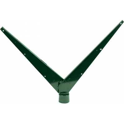 PILECKÝ Bavolet pro sloupek IDEAL a PILCLIP poplastovaný oboustranný 48 mm zelený