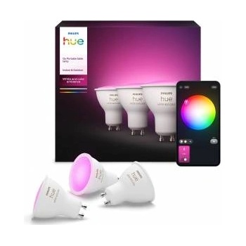 Philips Philips 929003666503 Hue White & Color Ambiance GU10 LED Spot 3er Pack 400 - 8720169229877