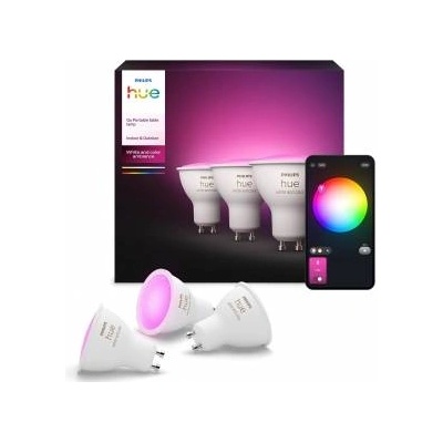 Philips Philips 929003666503 Hue White & Color Ambiance GU10 LED Spot 3er Pack 400 - 8720169229877
