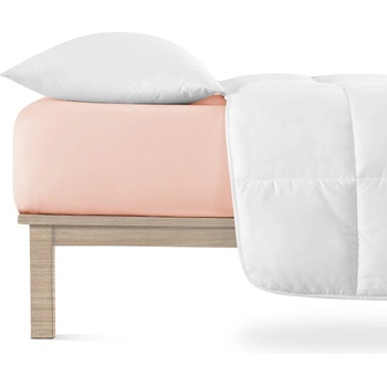 Andrea Simone Светлорозов еластичен чаршаф от джърси 120x200 cm Boxspring - Andrea Simone (2-013-0207)