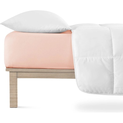 Andrea Simone Светлорозов еластичен чаршаф от джърси 120x200 cm Boxspring - Andrea Simone (2-013-0207)