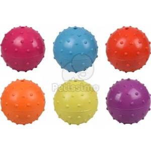 Flamingo Rubber Ball гумена топка със звънче, смесени 7 см