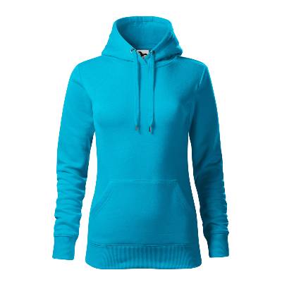 Malfini cape 414 / Дамска пелерина с качулка - тюркоазена s (4144413)