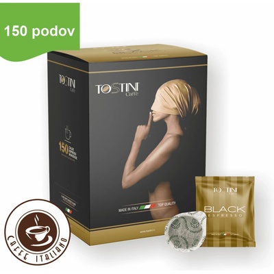 Tostini kávové pody Black 150 ks