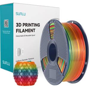  Sunlu Sunlu PLA филамент, 1.75mm, 1KG, Transparent (Rainbow) 01 (PLA T R 01)