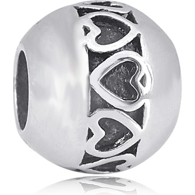 Linda's Jewelry Prívesok Spojené Srdcia chirurgická oceľ IP019