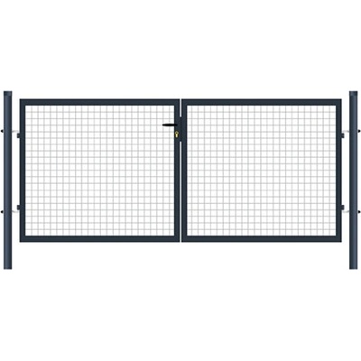 EKOfence Brána 2kr. Eco ZnPVC 3600x1500mm antracit 4555