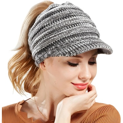 HARAHU Кепе br-4334 - Сиво / Бяло kp4334 (br-4334)