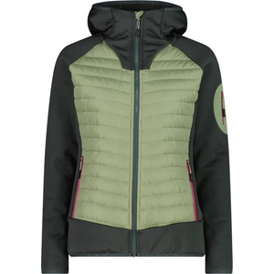 CMP Дамско синтетично яке CMP Women's Jacket Hybrid Fix Hood 36E1326 Synthetic jacket - Green Tea - размер 34 (EU) (104-6679-0211)